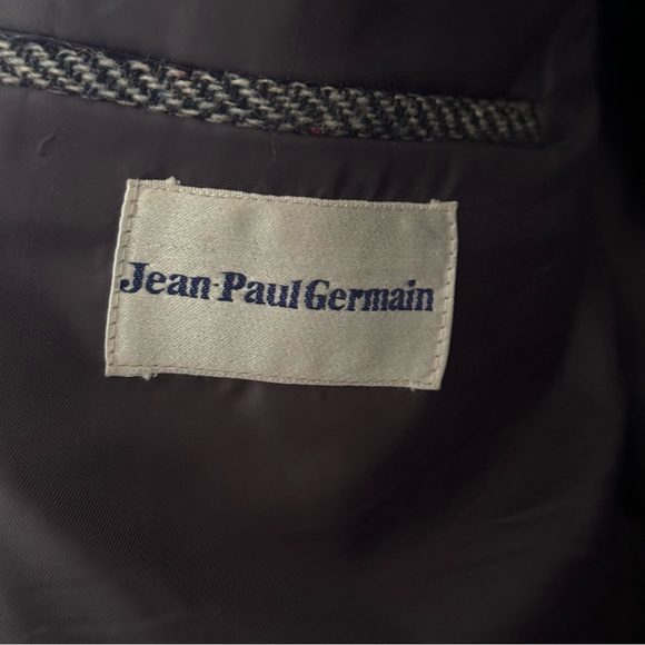 Jean Paul Germain Gray Herringbone 100% Wool Blazer Size 42R - Picture 6 of 7